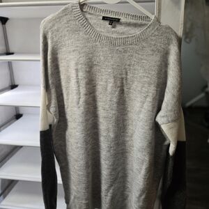 Staccato Gray and Black Crewneck Sweater